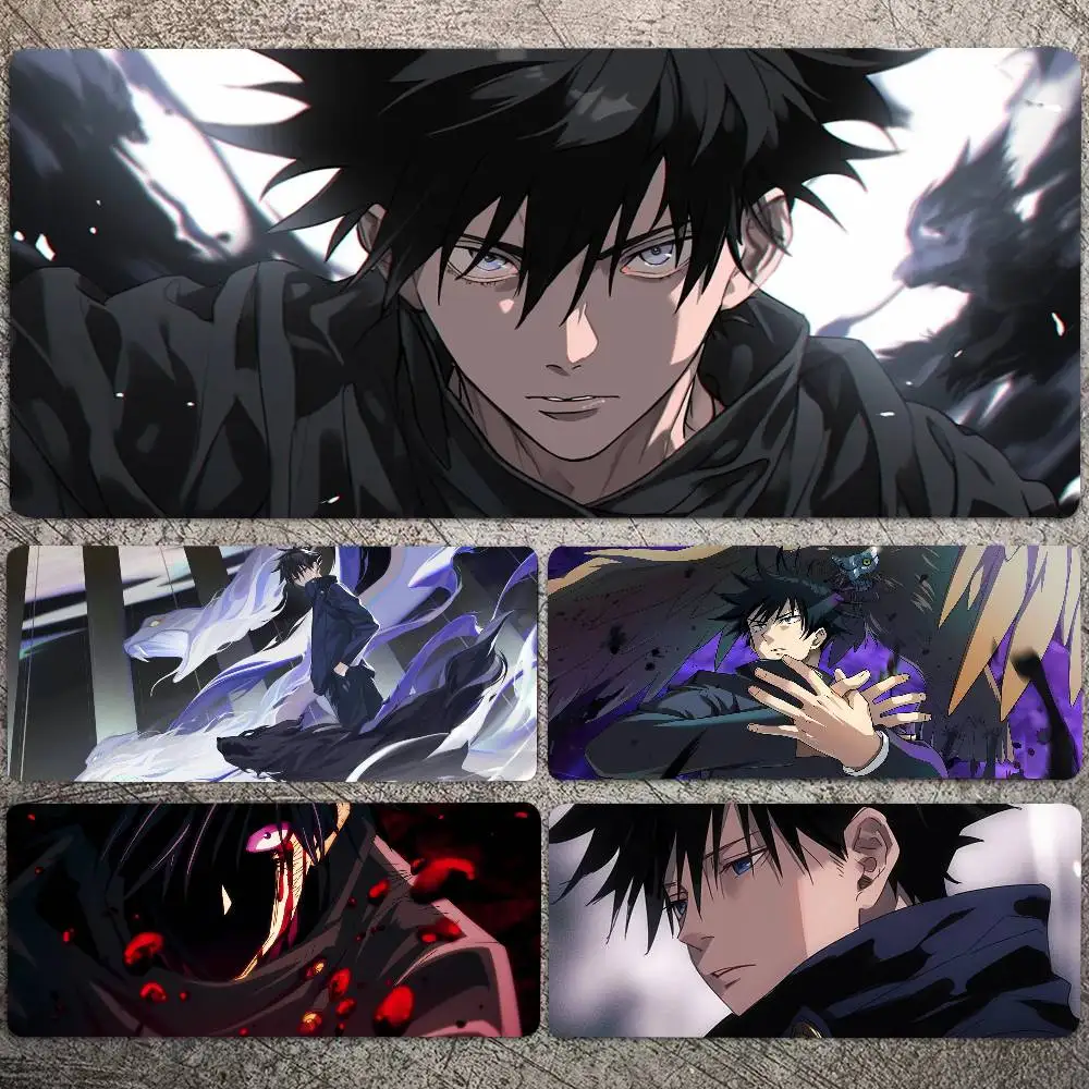 Megumi Fushiguro Jujutsu Kaisen Mousepad Non-slip Suitable For Office Computers Laptops E-sports Game Desk Mats XXL Keyboard