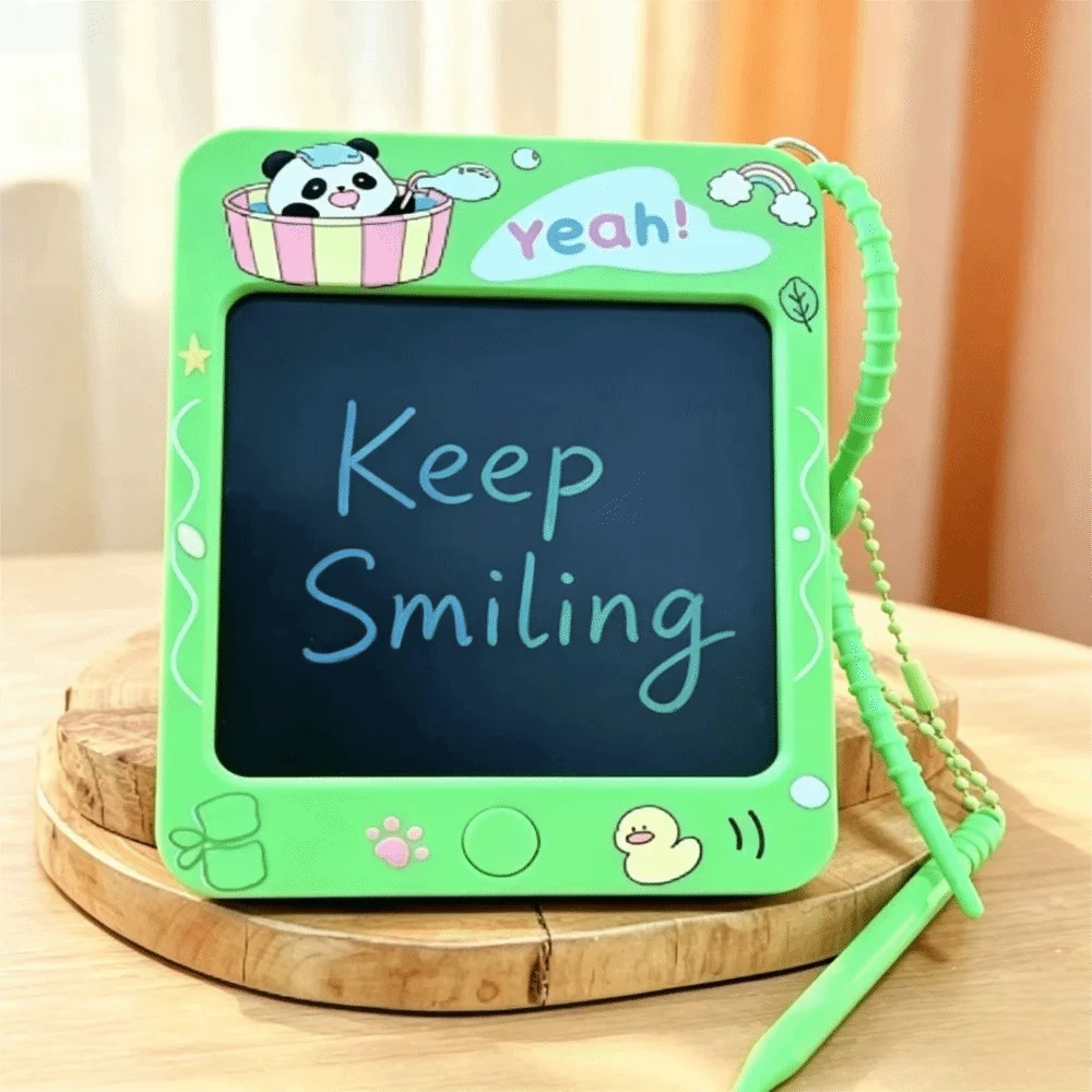 Reusable Keychain Writing Board One-Button Clear One-Click Clearing Creative Graffiti Board Creative Drawing Board Mini Design