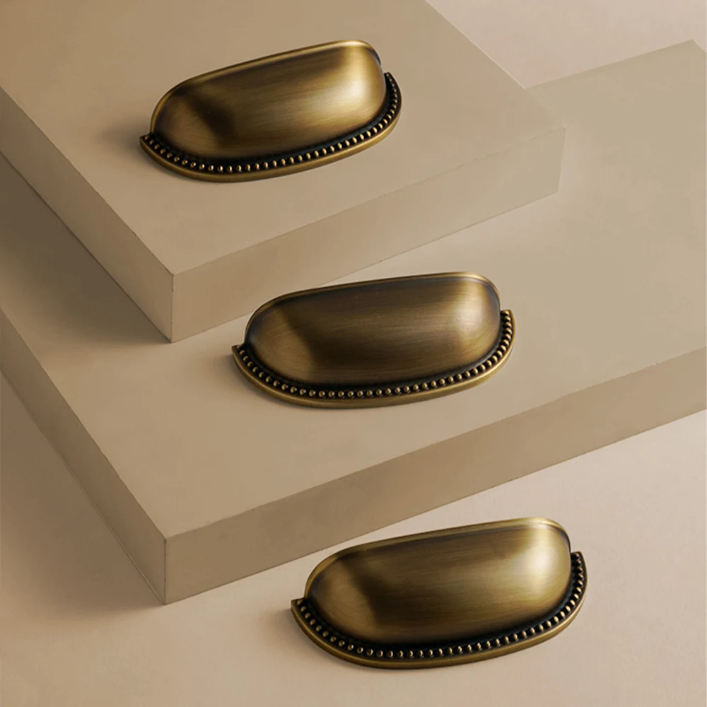 Dooroom Brass Furniture Handles Drawer Handle Cupboard Wardrobe Dresser Shoe Box Drawer Bin Pulls Hardware Tools