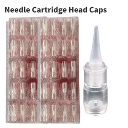 Transparent Permanent Tattoo Machine Needle Cartridge Head Caps For Marble PMU Pen Machine