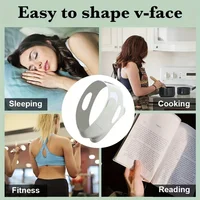 Adjustable V-Shape Face Lift Band Breathable Reusable Facial Slimming Strap Double Chin Reducer for Men Women Daily Skin Care 6