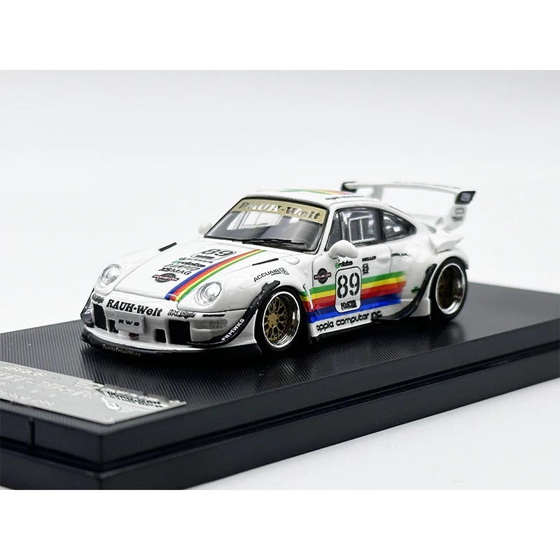 SW In Stock 1:64 RWB 993 White Diecast Diorama Car Model Collection Street Warrior