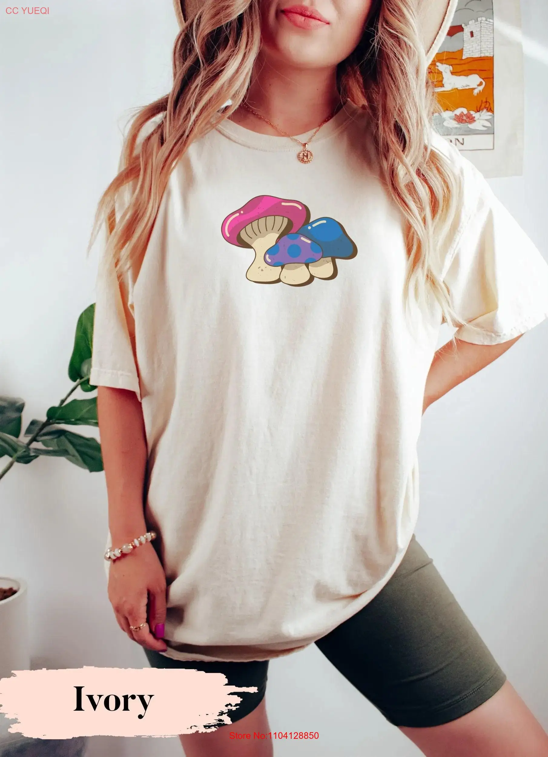 

Subtle Bi Pride Bisexual Flag Mushroom T Shirt Discreet Minimalist LGBTQ long or short sleeves