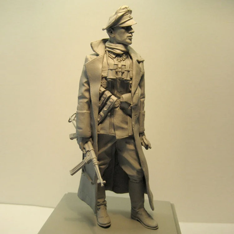 1 / 16 Resin Soldier  Western War Military  White Model