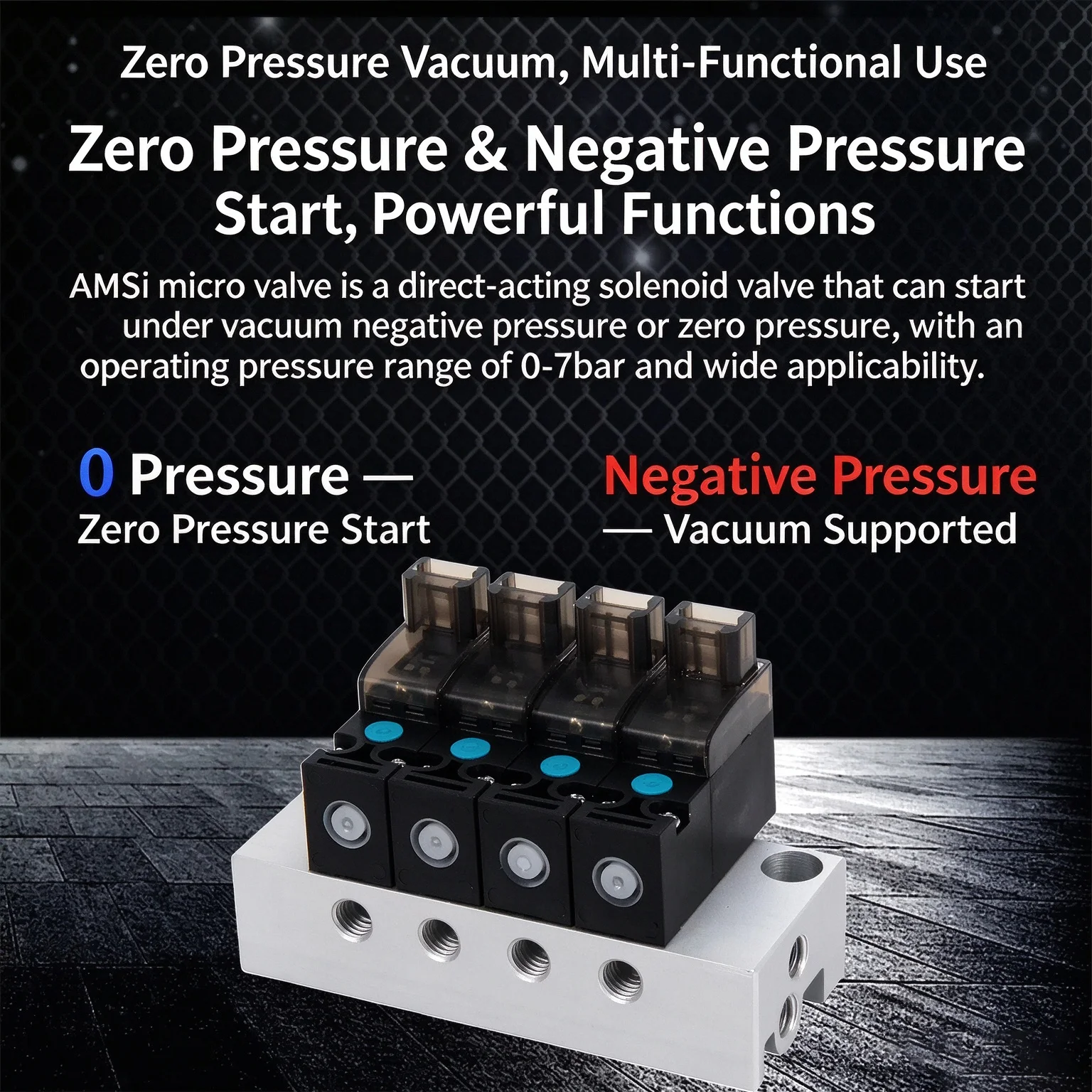 2-position 3-way Vacuum Pneumatic Valve Mini Pneumatic Valve With Low Power Consumption High-frequency Micro Solenoid Valve