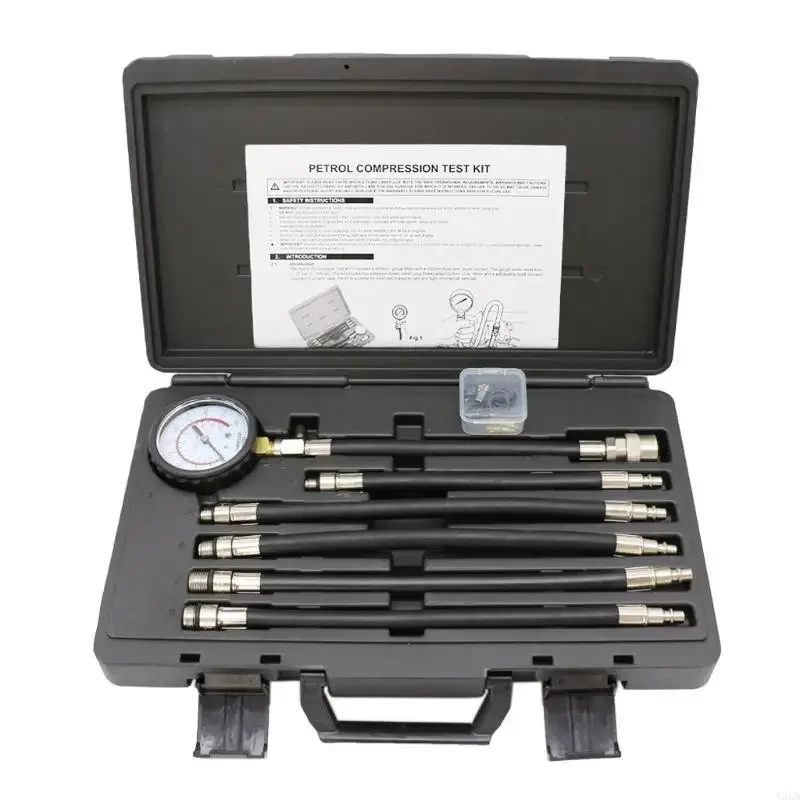 

Petrol Engine Cylinder Compression Tester Automobile Motorbike Tool 0-300PSI Engine Cylinder Pressure Gauges