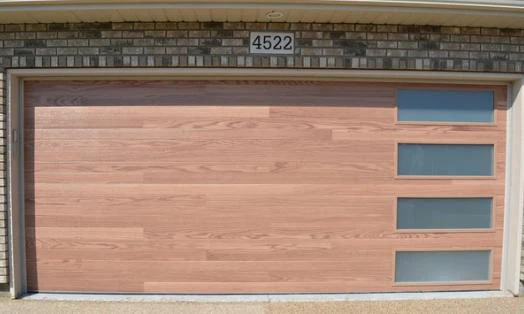 CBMmart New American Modern Steel Sectional Double Garage Doors With Glass Overhead Insulated 16x8 Flap Sliding Garage Door