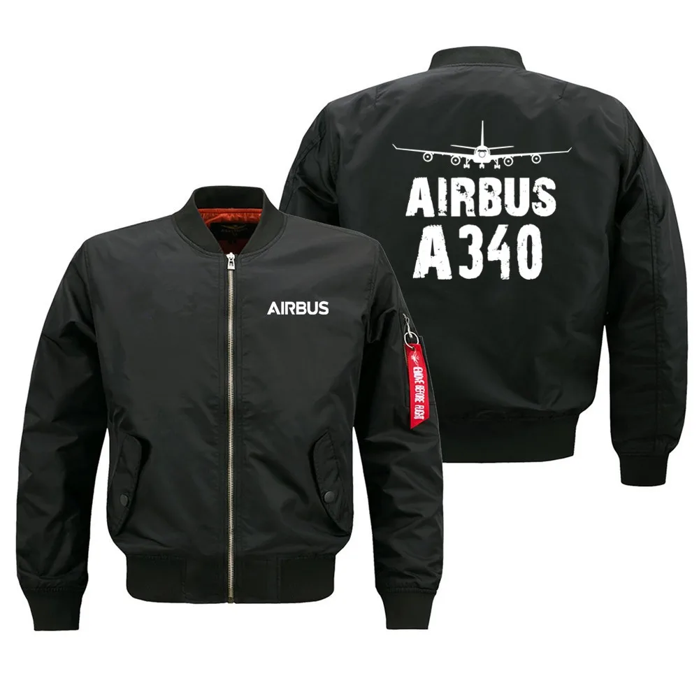 

New Harajuku Pilots Airbus A340 Military Outdoor Flight Aviation Men Ma1 Bomber Jacket Man Baseball Windproof Coats