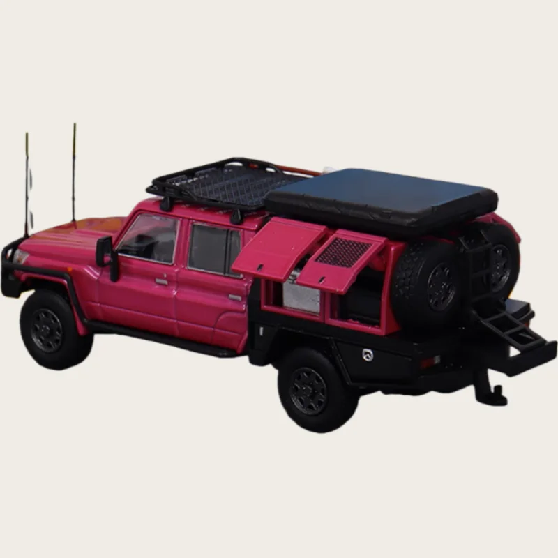 AM Diecast 1/64 Scale LandCruiser Alloy Model Car LandCruiser J70LC79 Pickup Truck Play Vehicles Toys for Boys Gift Original Box