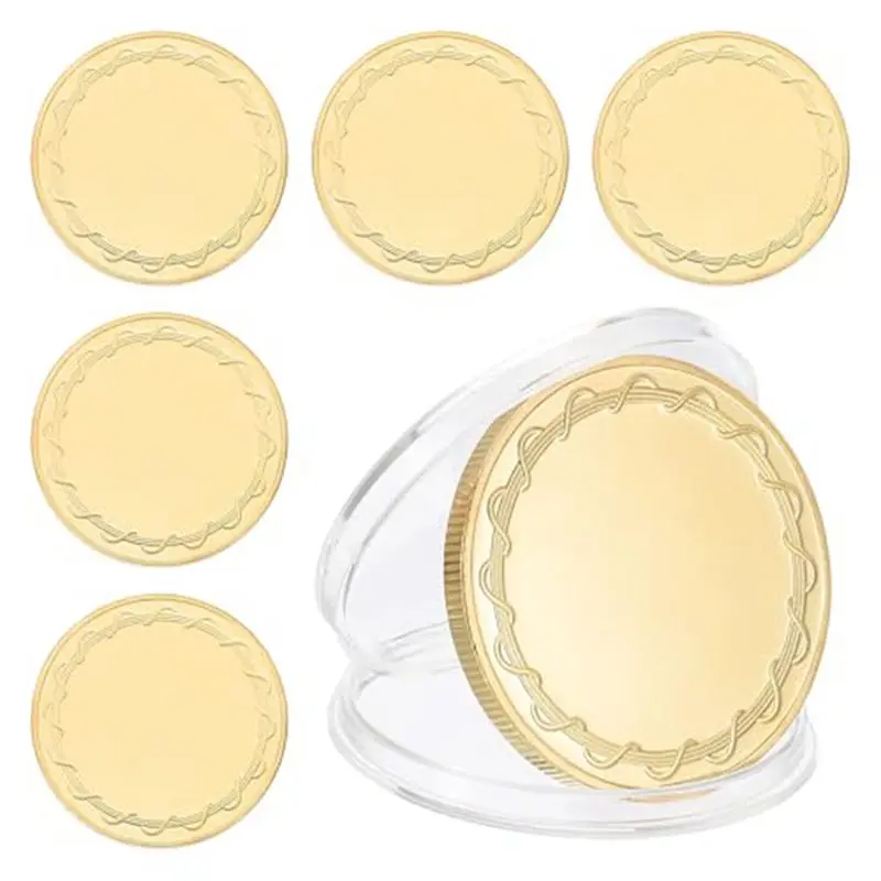 Feb.6Pcs Blank Coin…