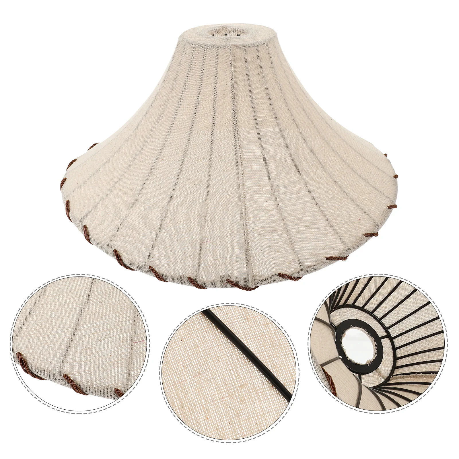 

Fabric Lamp Shade Replacement Simple Style Cloth Light Cover for Table Floor Lamp Bedroom Living Room Decor Boho Lampshade