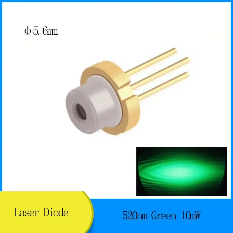 

1 шт. DIY Лазерный диод 520 нм зеленый лазерный модуль 10 мВт d5.6 мм с PD