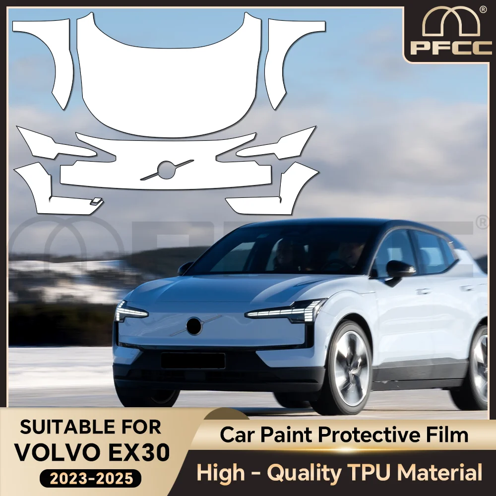 

PPF For Volvo EX30 2023 2024 2025 Paint Protection Film Clear Bra Car Body Anti-scratch Pre-cut PPF Resistant Repairable Cover