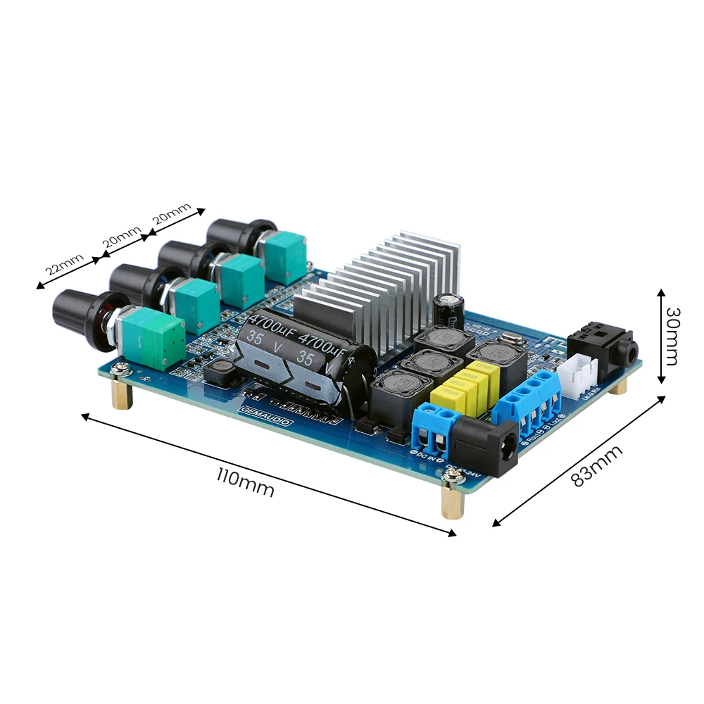 AIYIMA Audio TPA3116 50Wx2 Bluetooth Amplifier Board HiFi Power Amplifiers Digital Sound Amplificador Stereo Home Audio Amp