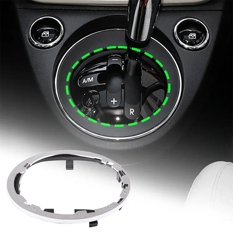 

Car Gear Shift Knob Boot Ring For Fiat 500 500C 2007-2015 Car Gear Shift Lever Knob Boot Gaiter Ring Kit New Car Accessories