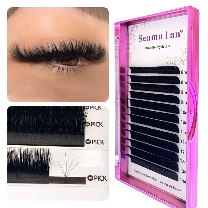 Easy Fanning Eyelash Extension Soft Easy Fan Lashes Volume Lash Extension Premium Auto-Fans Individual Lashes