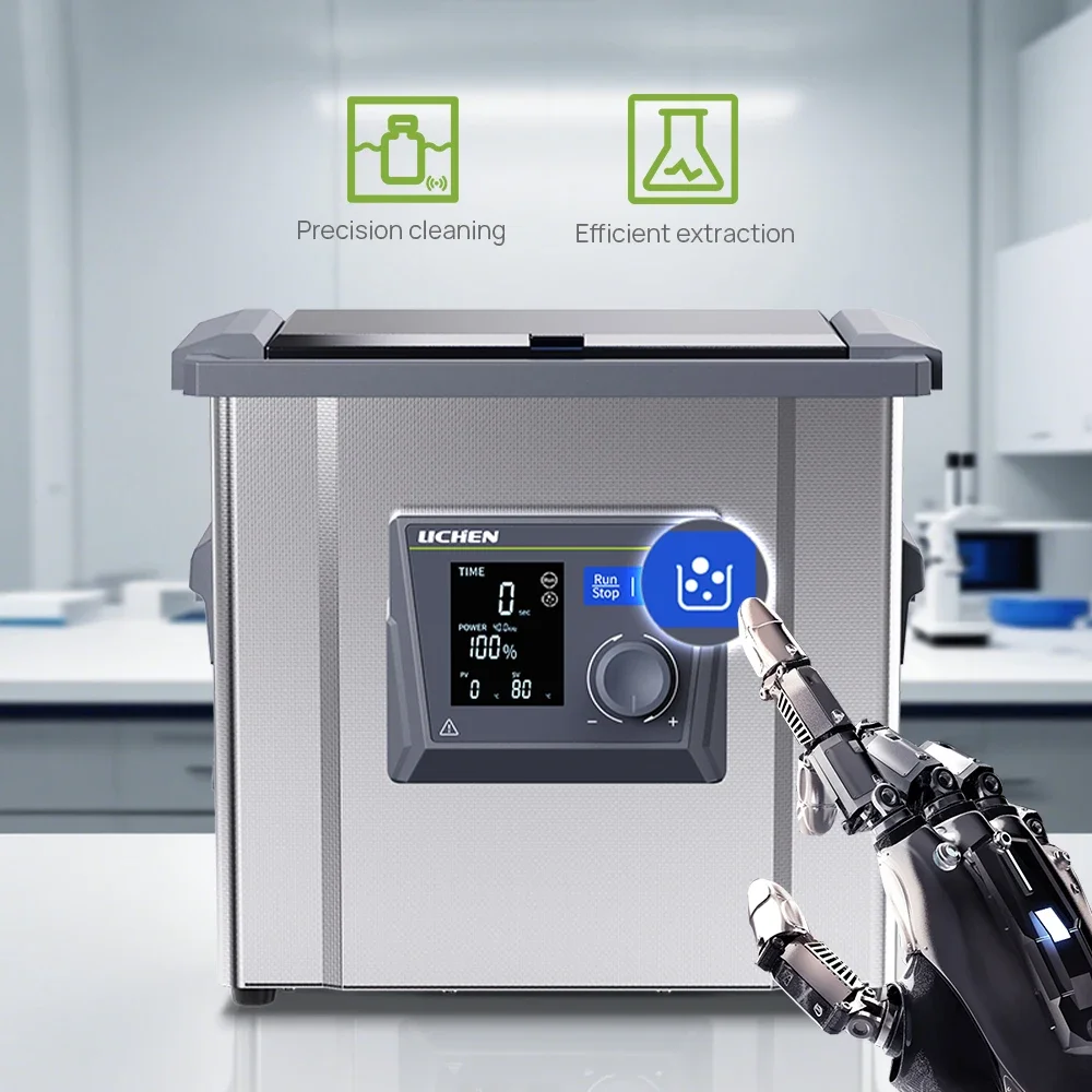 Digital Ultrasonic Cleaning Machine Programmable Time & Temperature (80°C Max) for Various Parts Cleaning 2L-30L Models