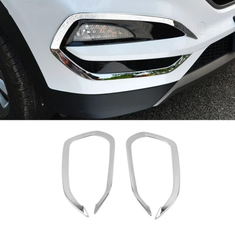 

For Hyundai Tucson 2015 2016 2017 2018 Accessories Fog Lights Lamps Eyelid Eyebrow Strip Cover Trim Auto Replacement Parts