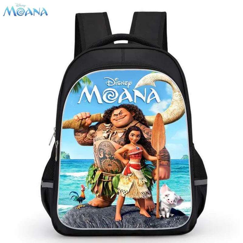 Moana Maui Hei Hei ภาพเคลื่อนไหวอุปกรณ์ต่อพ่วงการ์ตูนพิมพ์นักเรียนความจุขนาดใหญ่ลดภาระกระเป๋าเป้สะพายหลังเด็กวันหยุดของขวัญ