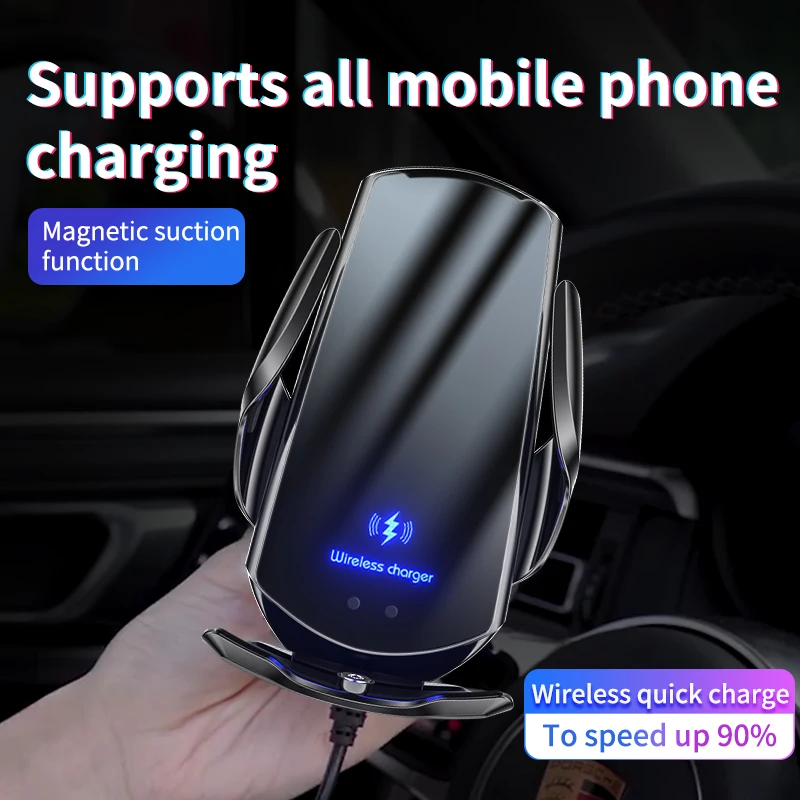 W01 New Upgrade Car Holder Dual Mode Precise Magnetic Direct Wireless Suction Charging Fast Charging Station for All Phones