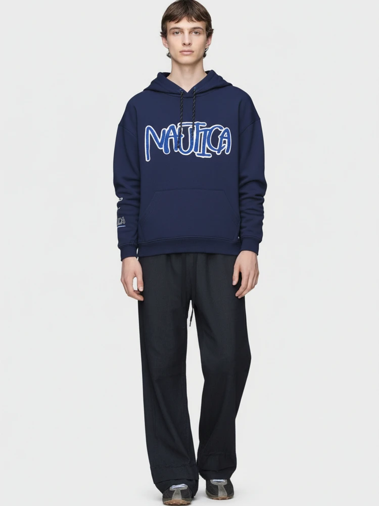 

Классическая толстовка-худи Kangaroo HA7MS, белая, свободного кроя, для пар, осенне-зимняя, на флисовой подкладке, с длинными рукавами, повседневная