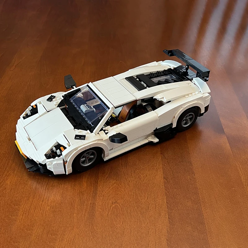 

NEW 1302Pcs Parts Creative Expert MOC Murcielago SV LP7604 MOD 10295 Sports Cars Building Blocks DIY Bricks Toys