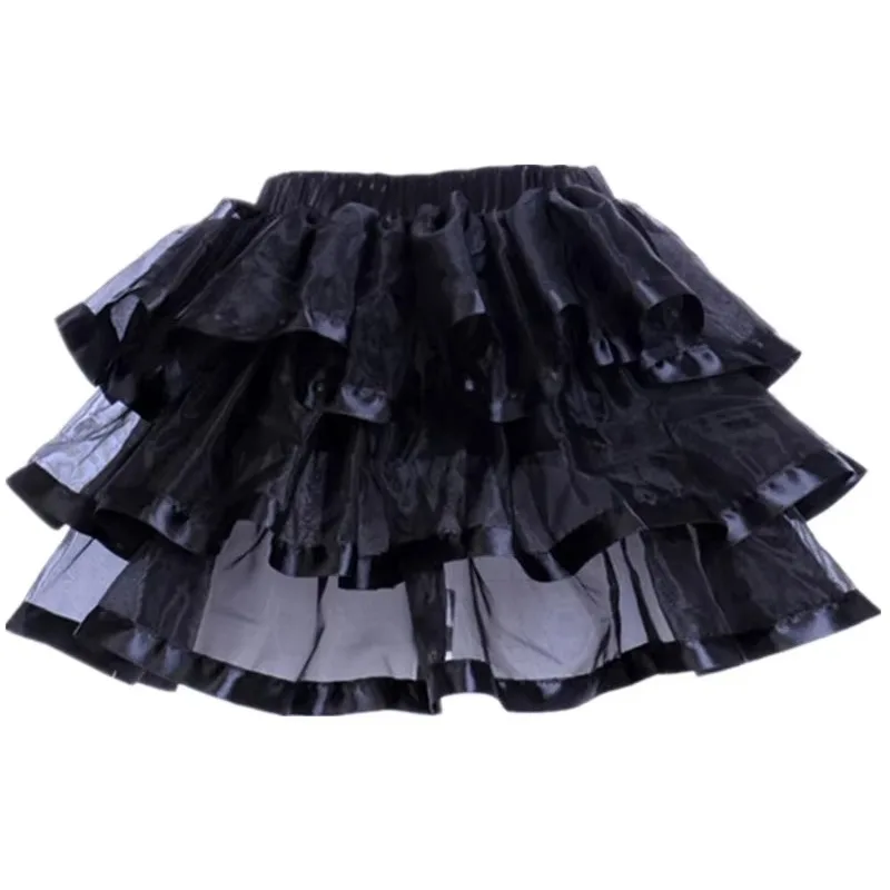 Jupon élastique pour femme, jupe gothique, maille burlesque, micro mini jupe tutu sexy, jupes steampunk pour dames, performance