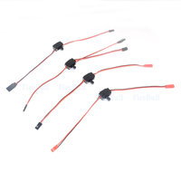 On/Off Receiver Power Battery LED Light RC Switch JR JST Connecter Cable for RC Aircraft Drone Quadcopter FPV Model Car Boat