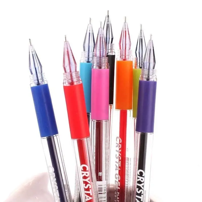 10PCS PLATINUM GB-200 Crystal Gel Pen 0.5mm | Japanese Needle Tip Smooth Writing Pen for Students & Office Supplies