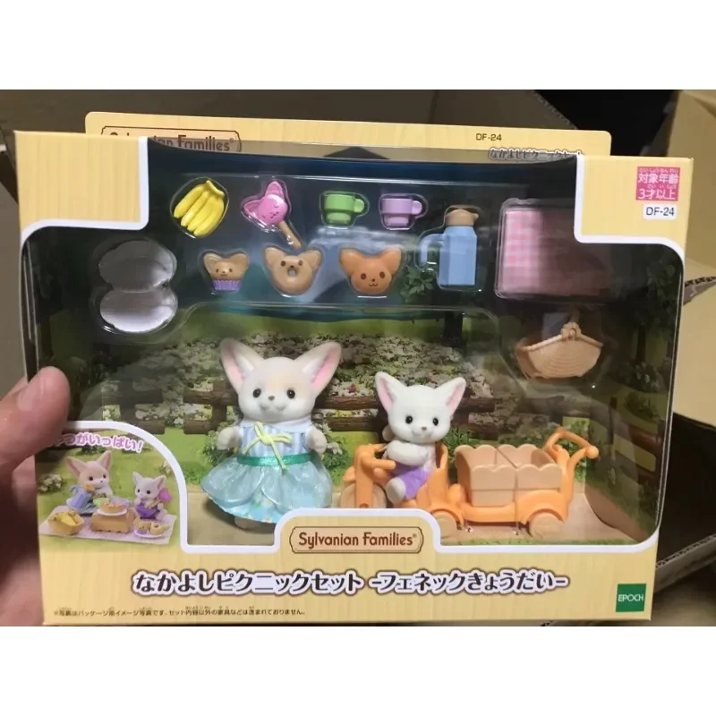 Echte Sylvaanse Families Bosblinde Tas Poppenkleding Villa Capsule Speelgoed Meubels Breed Oor Vos Fiets