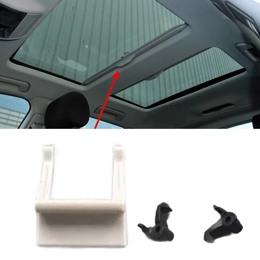 

Set of 3 Front Sunroof Sunshade Support Bow Clips for For A3 For 8P For S3 RFor S3 Sportback 0612 Plastic Replacement Parts