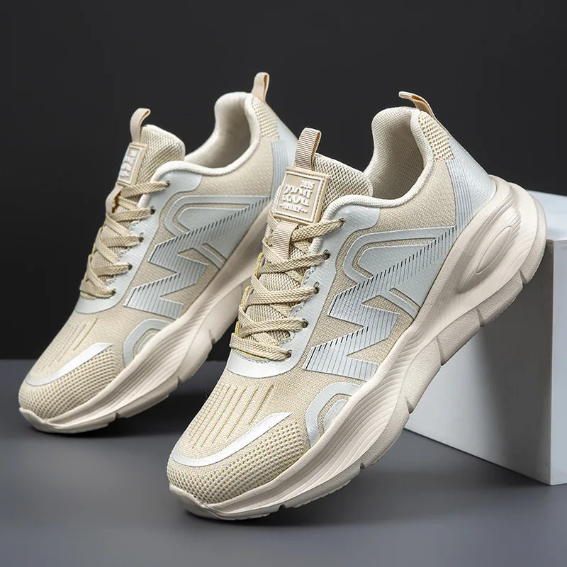 Spring Soft-Sole Casual Sports Shoes Unisex Fashionable Versatile Breathable Outdoor Running Couple Dad Shoes