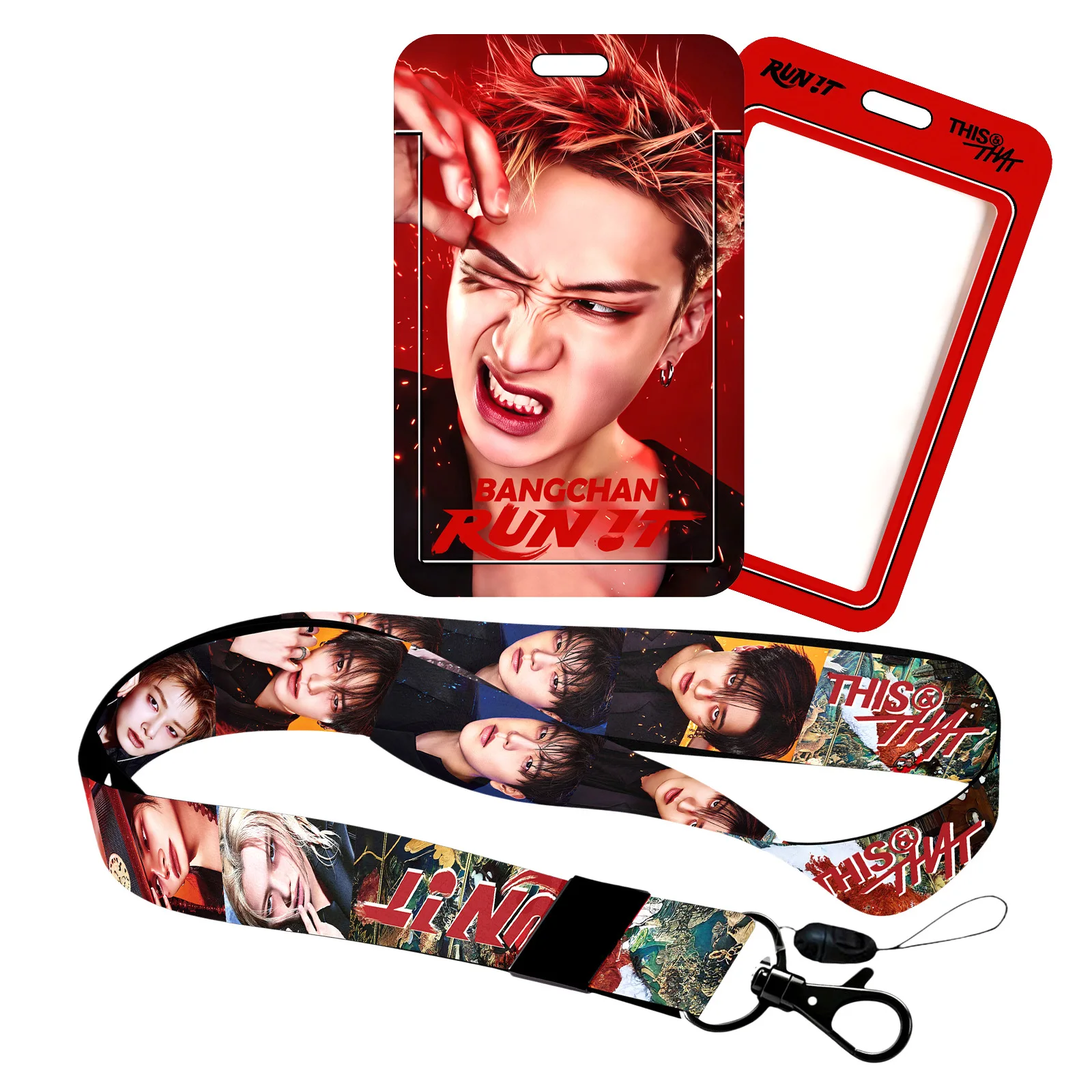 K-pop boy group phone card holder lanyard THIS & THAT celebrity photo fan collectible gift image 5