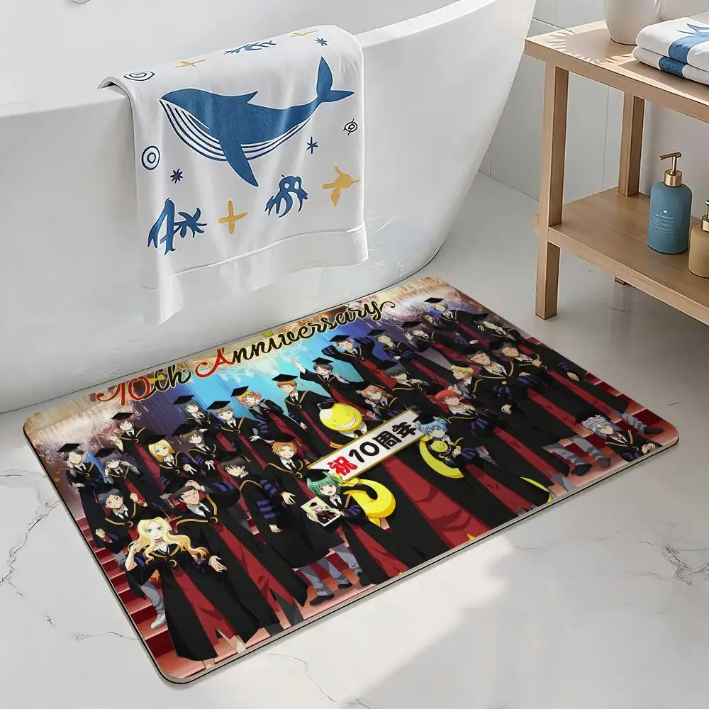 A-Assassination C-Classroom Floor Mat Diatomite Floor Mat Fast Drying Odor Resistant Non Slip Bath Kitchen Mat