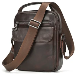 Luufan 2020 borsa a tracolla in vera pelle di nuova moda per uomo borse a tracolla piccole Mini borsa a tracolla da viaggio borsa da uomo con patta