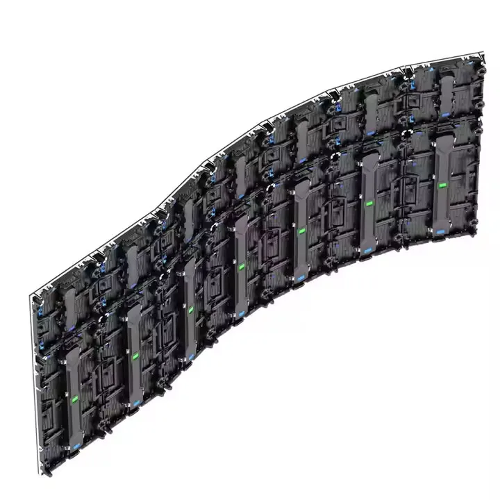 Vollfarbige LED-Bildschirmanzeigetafeln, flexibles, gebogenes LED-Board, weiches Modul für LED-Wandpaneele im Innenbereich