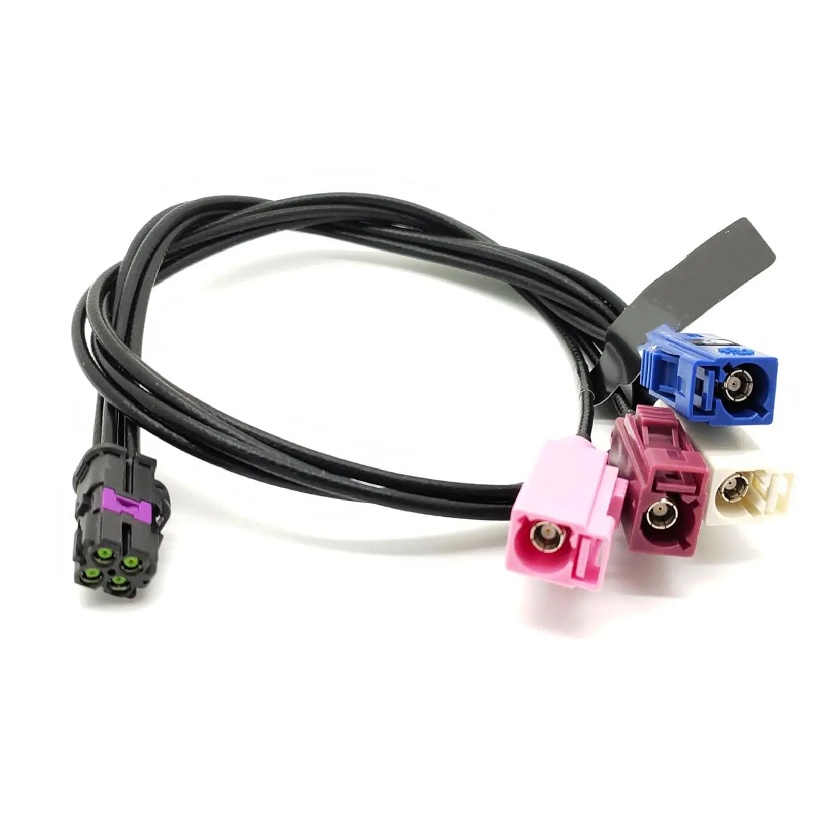 0.5m Car LVDS Cable Mini FAKRA a Type to 4x SMB Female BC/DH Extension Male Adapter for Automotive Connectivity