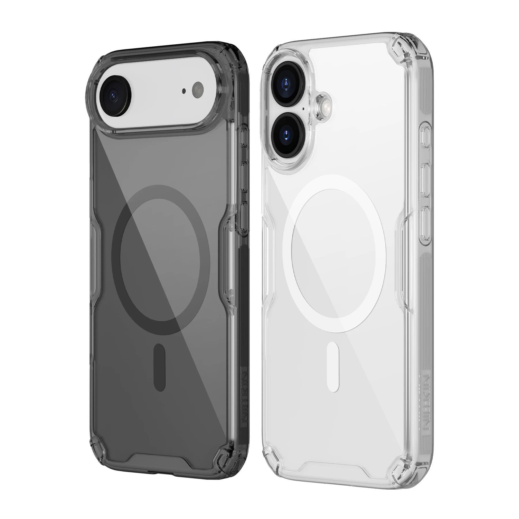 Nillkin voor iPhone 17 Air / Iphone 17 Nature Tpu Pro magnetisch hoesje TPU + PC 360 Airbag schokbestendig HD transparant telefoonhoesje