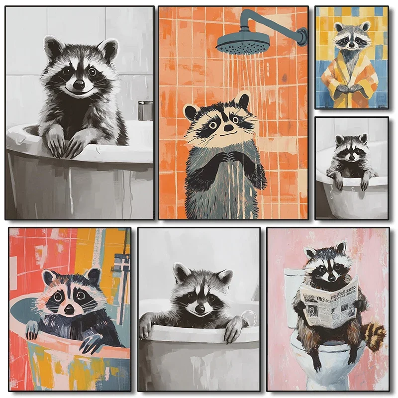 Cute Raccoon In Bat… - image