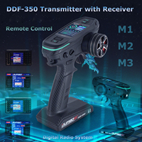 DUMBORC Remote Controller DDF-350 2.4GHZ 10CH HD Screen RC Transmitter with Receiver Radio system for RC Car Boat Tank Plane