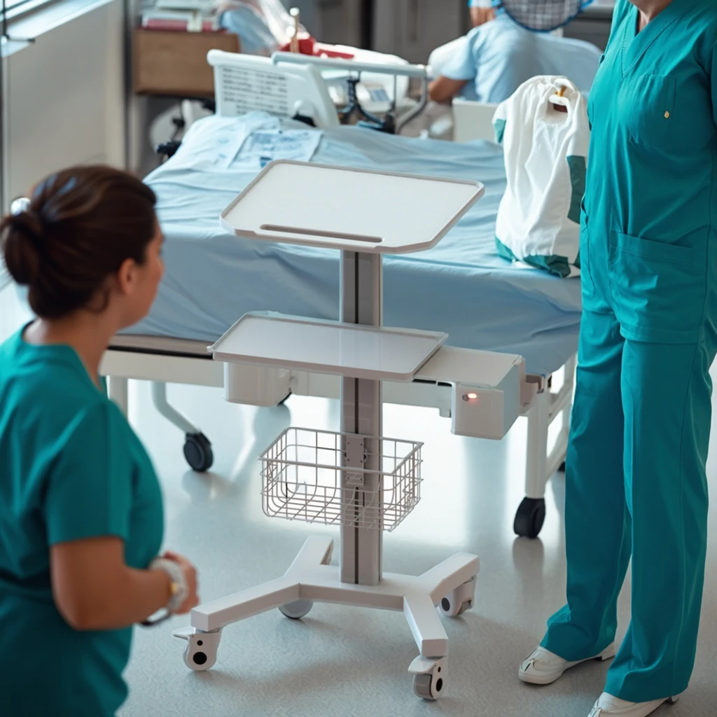 Mobile Hospital Trolley Furniture Dental Intraoral Scanner Computer Medical Trolley Cart Trolley