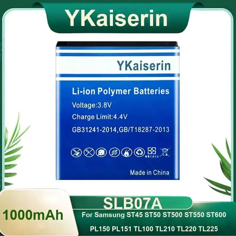 Camera Battery SLB07A 1000mAh For Samsung ST45 ST50 ST500 ST550 ST600 PL150 PL151 TL100 TL210 TL220 TL225