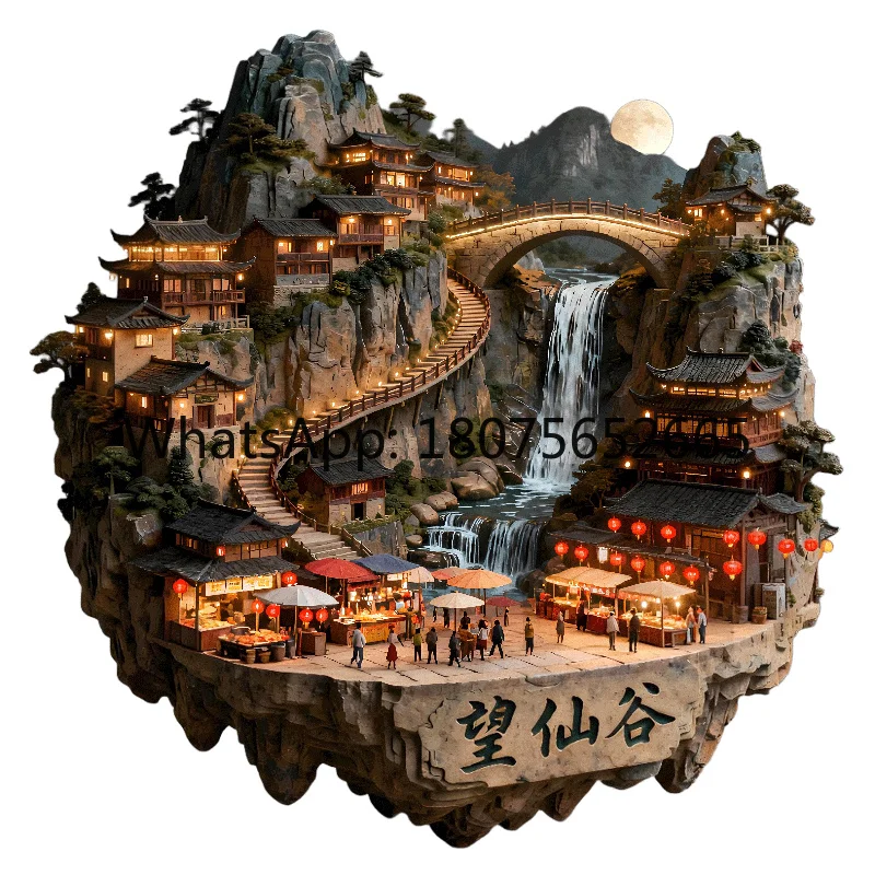 Wangxian valley metal refrigerator sticker shangrao tourist attraction souvenir