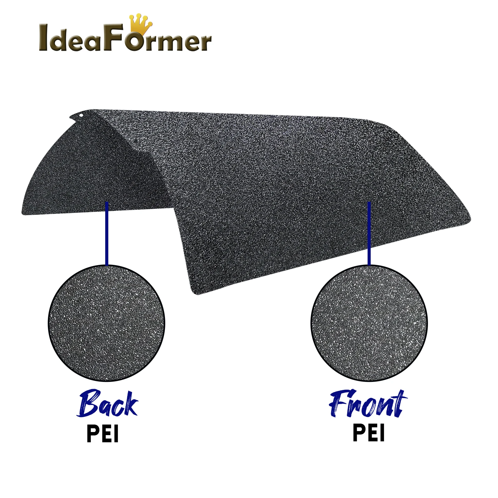 

Upgrade Textured PEI Sheet Black For Bambu Lab X1C X1 Carbon PEI Sheet Double Sided Spring Steel For Bambulab P1P P1S Heated Bed