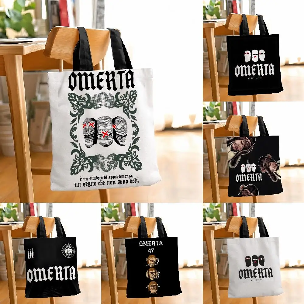 Music Brand O-Omerta 47 Storage Bags Beverage shopping bag grocery store storage bag for travel shopping storage