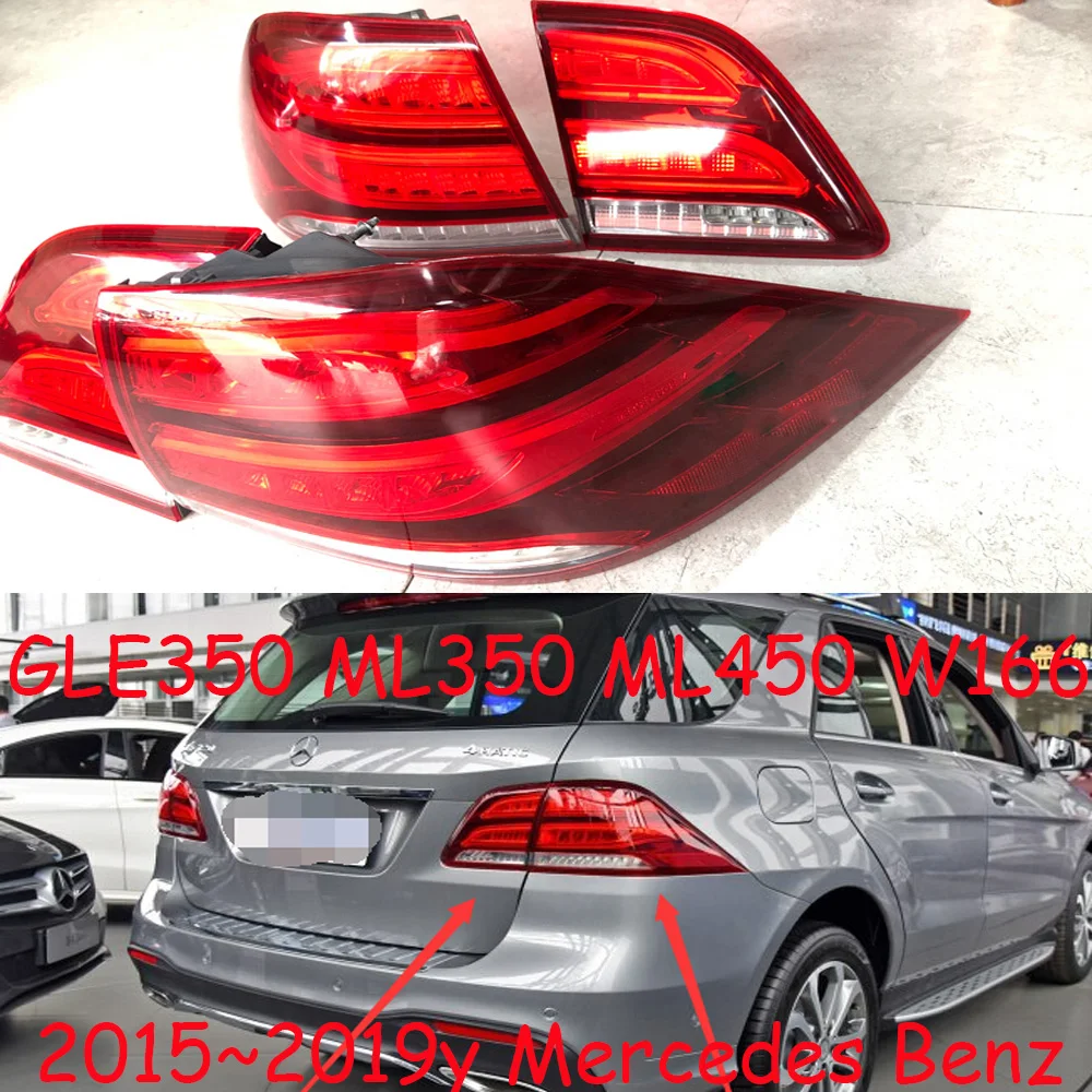 1pcs car bumper tail light for Mercedes Benz W166 taillight 2015~2019yLED GLE350 ML350 ML450 Taillamp for Mercedes Benz W166 fog