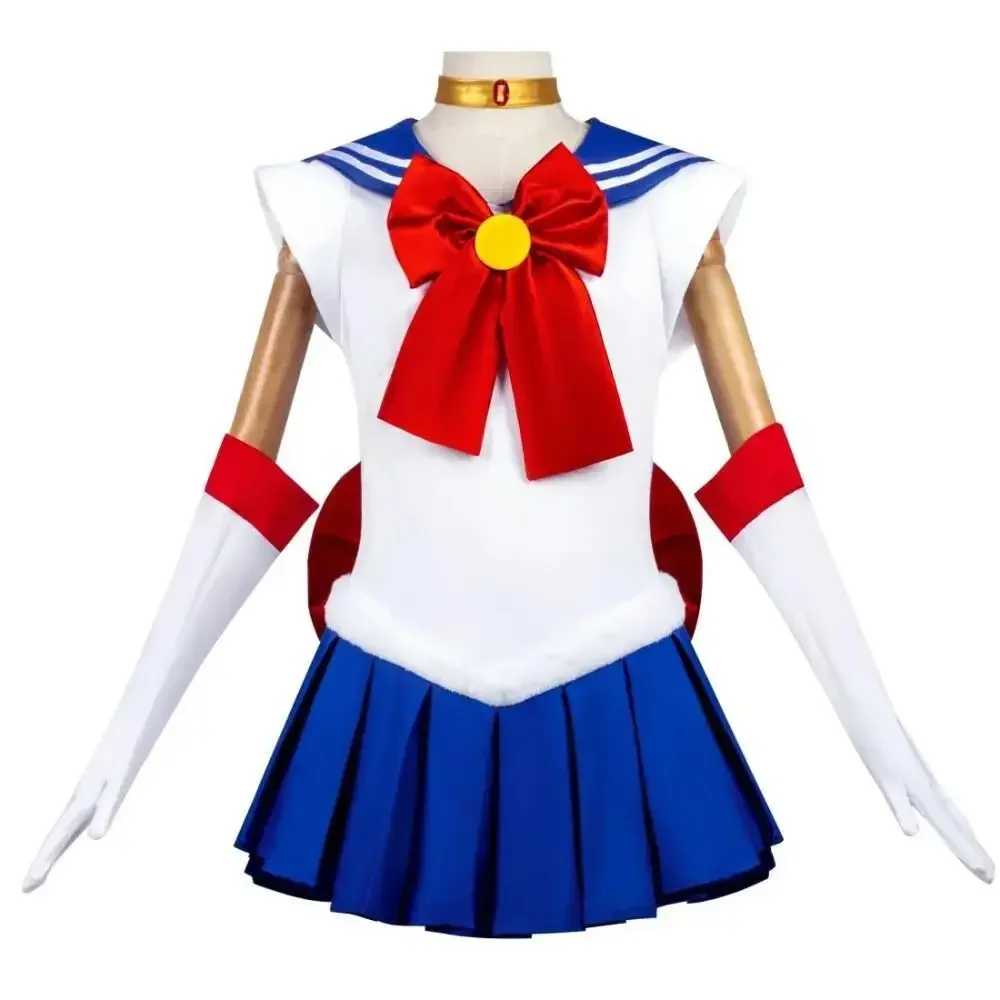 Japan Sailor Moon Cosplay Costume Moon Dress For Adult Fancy Halloween Fancy Sexy Carnival Costume Dress Party Suit Female Con