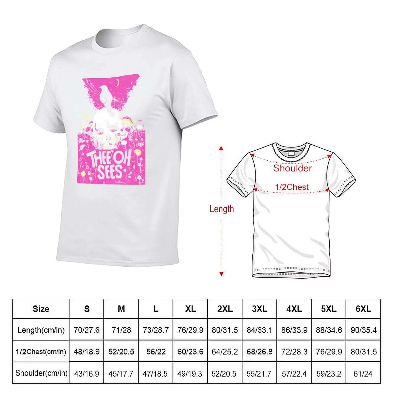 Limited Edition Vintage Thee Oh Sees Band Music Vintage Retro T-Shirt t shirt man cotton t shirts for man pack cotton T-Shirt