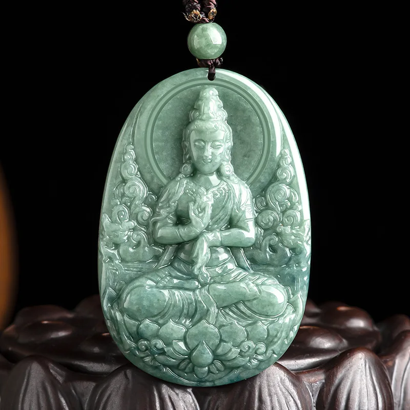Natural Jade Green Pendant for Men and Women Necklace Fashion Accessories Holiday Gifts