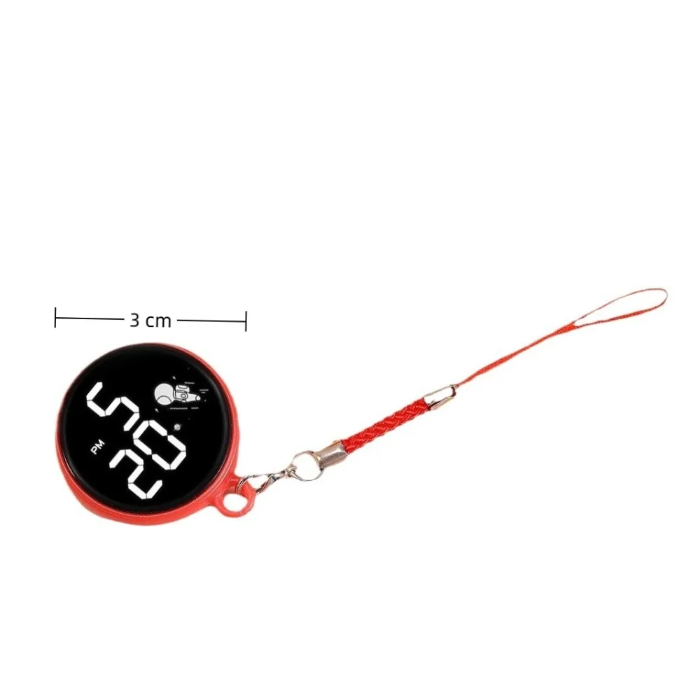 Tela de toque portátil estudantes relógio led digital multifuncional chaveiros relógio à prova dwaterproof água relógios bolso unisex